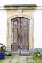 Old door at Helfenberg Castle, Dresden, Saxony, Germany