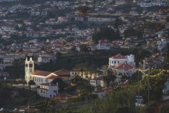 Dusk, São Gonçalo Paróquia Church, Funchal, Madeira, Portugal
