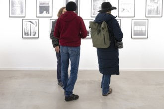 Visitors to an exhibition, Bavaria, Germany