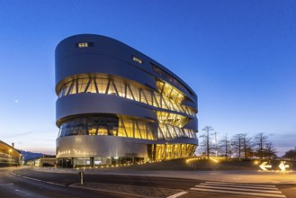 The Mercedes-Benz Museum in Stuttgart presents a journey through the automotive history of the
