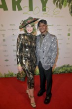 Pauline Stolze with her man at the 8th jungle party for the start of the RTL show Ich bin ein Star