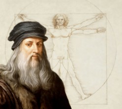 Leonardo da Vinci, 1452 - 1519, Italian painter, sculptor, architect and engineer, the painting The