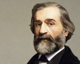 Giuseppe Verdi, 1813 – 1901, Italian opera composer, digitally edited
