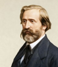 Giuseppe Verdi, 1813 – 1901, Italian opera composer, digitally edited