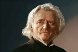 Portrait of Georg Balthazar von Neumayer, Ritter von Neumayer, 1826 – 1909, German polar explorer,