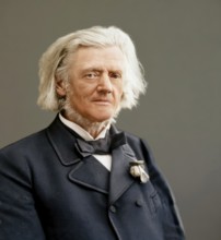 Portrait of Georg Balthazar von Neumayer, Ritter von Neumayer, 1826 – 1909, German polar explorer,