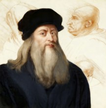 Leonardo da Vinci, 1452 - 1519, Italian painter, sculptor, architect and engineer, his painting