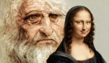 Leonardo da Vinci, 1452 - 1519, Italian painter, sculptor, architect and engineer, the painting la