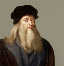 Leonardo da Vinci, 1452 - 1519, Italian painter, sculptor, architect and engineer, digitally edited