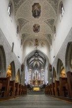 Interior view of Radolfzell Cathedral of Our Lady, Radolfzell am Lake Constance, Konstanz district,