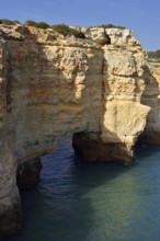 Rocky coast near Benagil, Algarve, Portugal