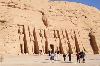 Hathor Temple or Temple of Nefertari, Abu Simbel Temple, UNESCO World Heritage Site, Nubia, Egypt