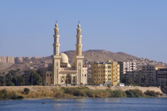 El Tabia Mosque on the banks of the Nile, Aswan, Egypt