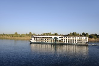 Nile cruise ship Royal Beau on the Nile, Egypt