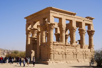 Augustus's Trajan Kiosk, Philae Temple, UNESCO World Heritage Site, Agilkia Island, Aswan, Nubia,