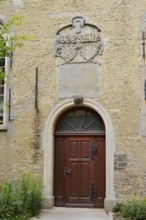 Entrance to St. Christopher Church, 'Little Amsterdam of the North' Friedrichstadt, North Frisia,
