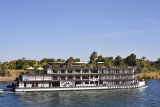 Nile cruise ship, Nile steamer SS Misr on the Nile, Egypt