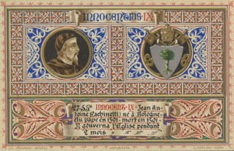 Innocent IX (born 20 July 1519 in Bologna, died 30 December 1591 in Rome), real name Giovanni