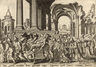 From The Disasters of The Jewish People: Samson's burial is described in the Old Testament (Judges