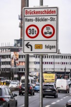 Information on bridge damage to a road bridge over a railway line, weight limit, axle load