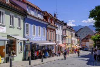 Untermarkt, Fußgängerzone, Marktstraße, Murnau, Upper Bavaria, Bavaria, Germany