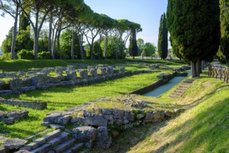 Roman port, former Roman river port, Basilica of Aquileia, St. Hermagor, Aquileia near Grado,