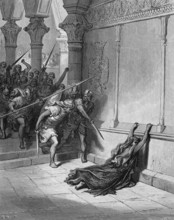 They seize Athaliah, bring her out of the temple and kill her on the way, Bible, Old Testament,