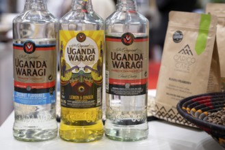 Uganda Waragi bottles, Bern, Switzerland