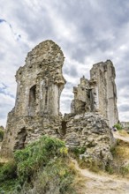 Ruins of Corfe Castle, Wareham, Dorset, England, United Kingdom