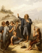 Thomas Müntzer, 1489 – 1525, German preacher and theologian, digitally edited after a print by