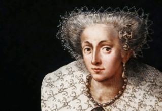 Anne of Denmark, 1574 - 1619, wife of James VI and I, James Charles Stuart, 1566 – 1625, King of