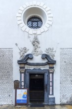 Entrance portal of the Adalbert Church, Market Square, Krakow, Poland