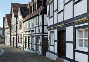 Fachwerkhäuserensemble Auf den Dielen, Altstadt, Paderborn, Ostwestfalen-Lippe, North