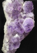 Amethyst, purple variety of the mineral quartz, Germany