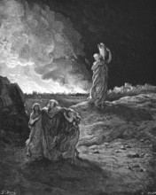 First book of Moses, chapter, 19 verse 23, Lot's salvation, the Lord rained sulfur and fire on