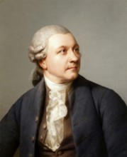 Portrait of Friedrich Gottlieb Klopstock, 1724 - 1803, German poet, digitally edited
