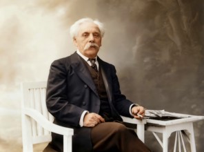 Portrait of Gabriel Urbain Fauré, 1845 – 1924, French composer, digitally edited according to a