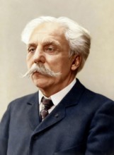 Portrait of Gabriel Urbain Fauré, 1845 – 1924, French composer, digitally edited according to a