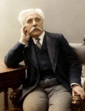 Gabriel Fauré, 1845 – 1924, French composer, digitally edited according to a photograph by Eugène