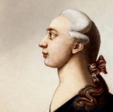 Giacomo Girolamo Casanova, 1725 – 1798, Italian adventurer and author, digitally edited according