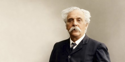 Gabriel Fauré, 1845 – 1924, French composer, digitally edited according to a photograph by Pierre