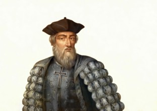 Vasco da Gama, c. 1460s – 1524, Portuguese explorer, digitally edited