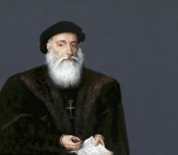 Vasco da Gama, c. 1460s – 1524, Portuguese explorer, digitally edited