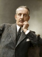 Giacomo Puccini, 1858 –1924, Italian composer, digitally edited according to a photograph by