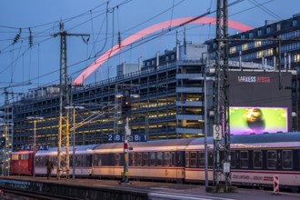 Regional train at Cologne-Messe/Deutz station, 2nd largest train station in Cologne, transfer