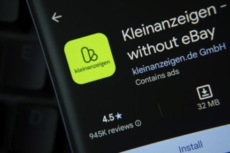Dhaka, Bangladesh- 27 July 2025: Kleinanzeigen app from Google Playstore is displayed on a