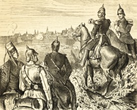 The Prince of Prussia in front of restful, German Revolution of 1848-1849, Prussian siege of