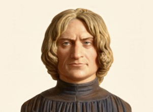 Portrait of Lorenzo I de Medici, or Lorenzo the Magnificent, 1449 - 1492, an Italian politician and