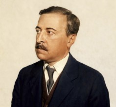 Hugo von Hofmannsthal, 1874-1929, Austrian novelist and poet, digital edited according to a