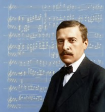 Hugo von Hofmannsthal, 1874-1929, Austrian novelist and poet, digital edited according to a